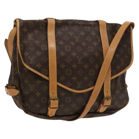 LOUIS VUITTON Monogram Saumur 43 Shoulder Bag LV Auth - Picture 1 of 16